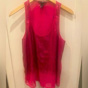 Cute tank top Sz. 8 hot pink timeless NWOT